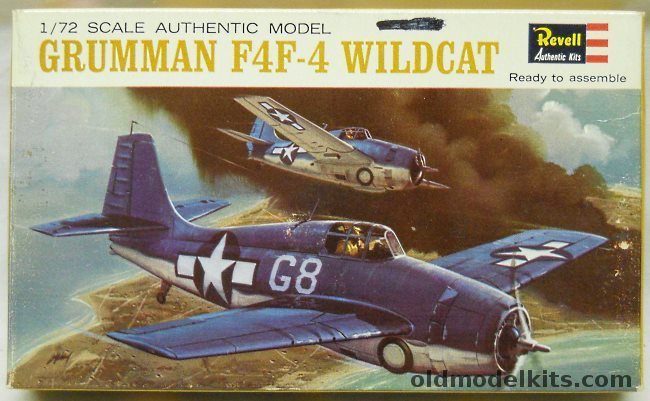 Revell 1/72 Grumman F4F-4 Wildcat - (F4F4), H639-60 plastic model kit